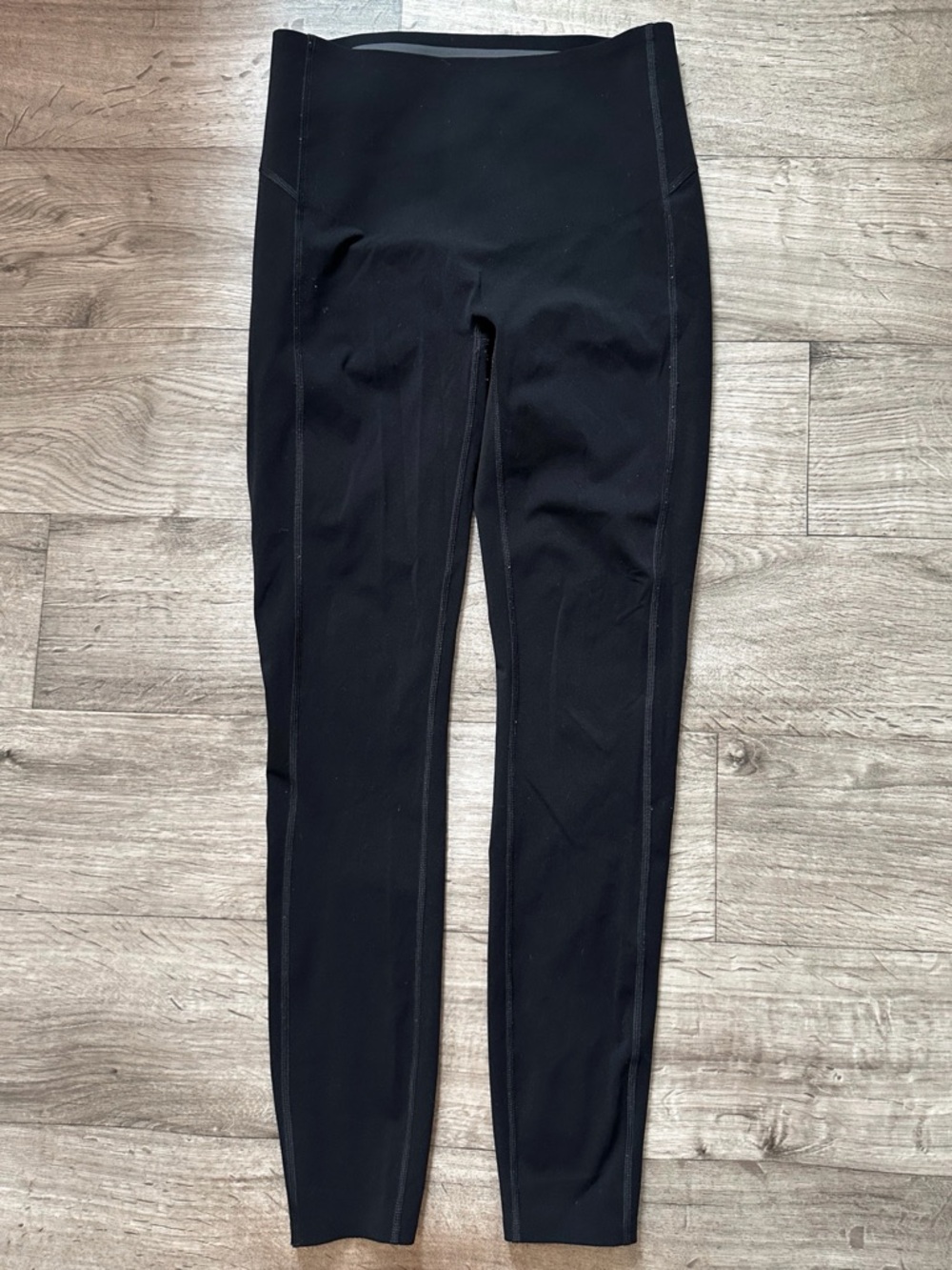 SPANX Black High-Waist Seam Detail Leggings